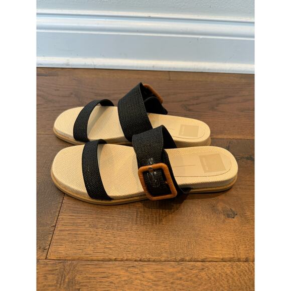 Dolce Vita Black and Tan Sandals - Picture 3 of 6